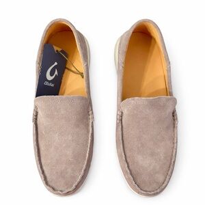 Olukai KA'A Loafer Slip-on Casual
Shoes Cooler Gray Italian
Suede Mens Sz 11 NWT